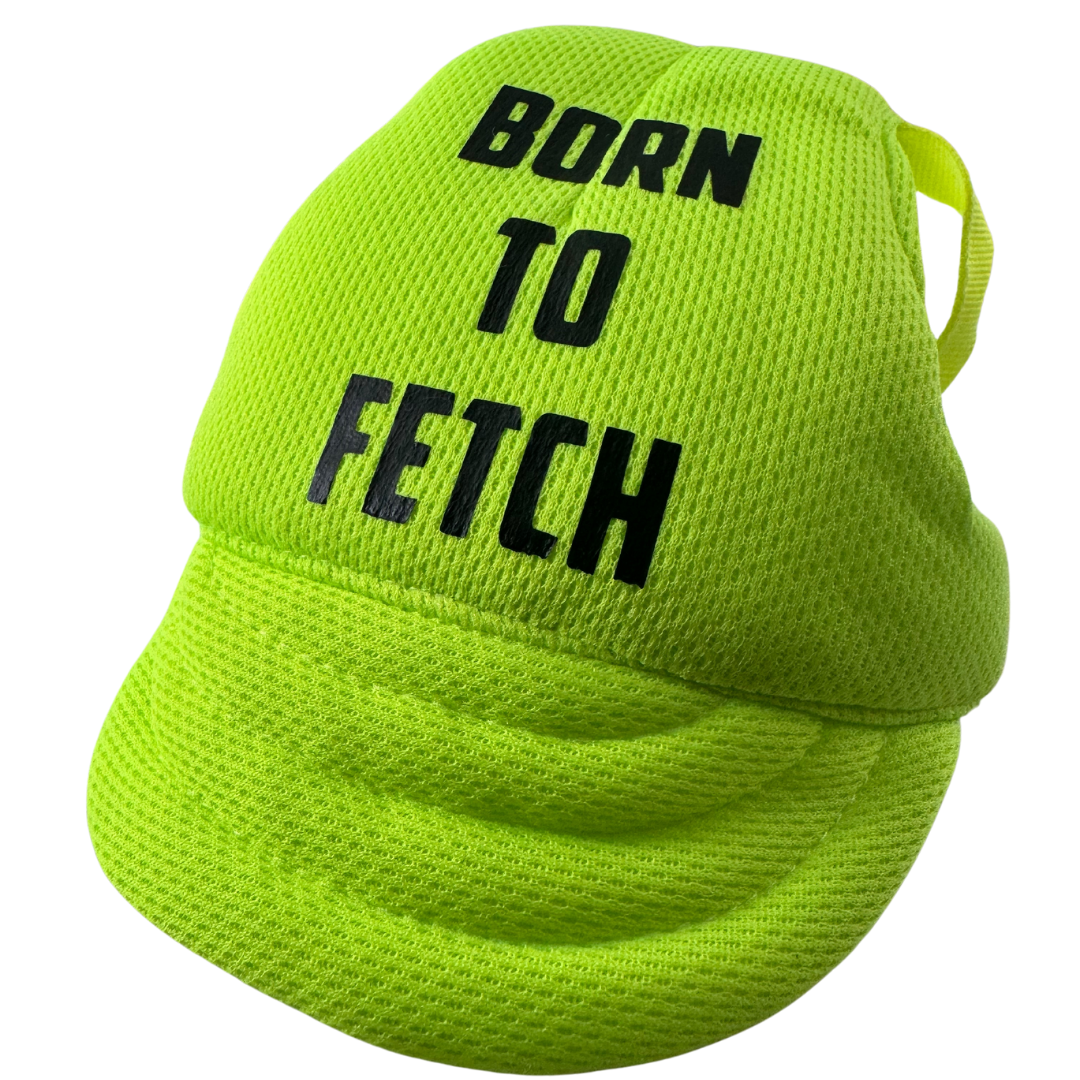 "Born to Fetch" Custom Dog Hat
